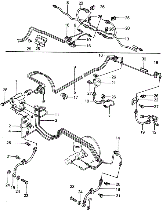 CHASSIS/BRAKE LINE for 1982 Honda CIVIC HATCHBACK #1