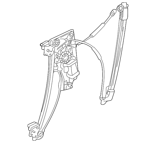 51-33-8-229-203 Деталь WINDOW REGULATOR, LEFT