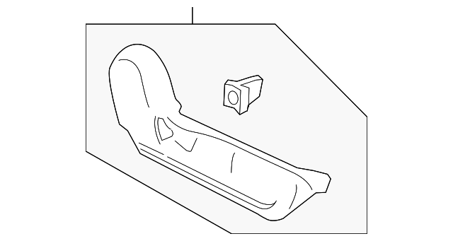 87331-1KA1A CUSHION SHIELD, LEFT