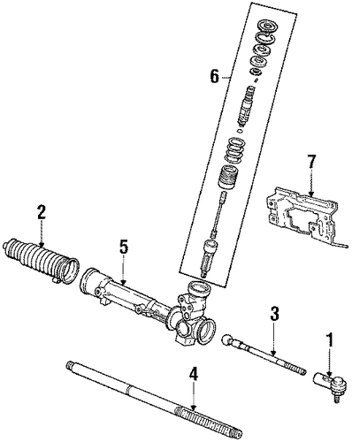 Escort POWER STEERING GEAR