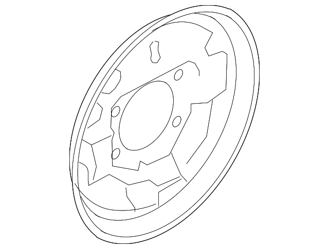 44030-ED060 Деталь BACKING PLATE, LEFT