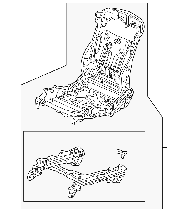 81526-TY2-A01 Деталь FRAME, L. FR. SEAT