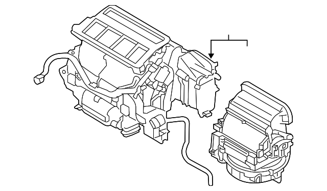 72100AL20A Деталь AC & HEATER ASSY