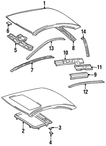 Celica EXTERIOR TRIM - ROOF