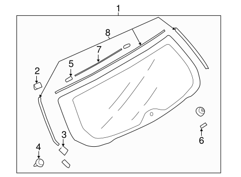 Outback GLASS - LIFT GATE