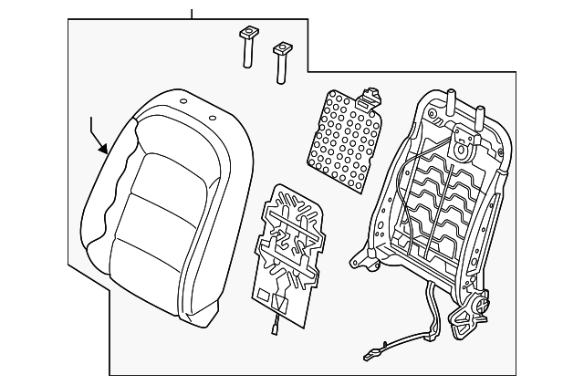 88300-A7911KKU SEAT BACK ASSY