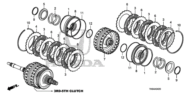TRANSMISSION - AUTOMATIC/AT CLUTCH (3RD-5TH) for 2009 Honda FIT #1