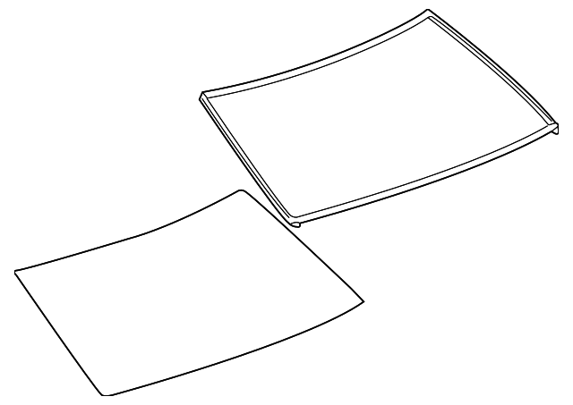 15876353 Деталь BACK GLASS