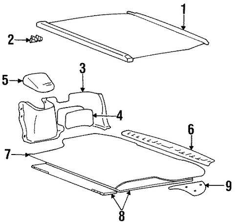 Elantra INTERIOR TRIM - REAR BODY
