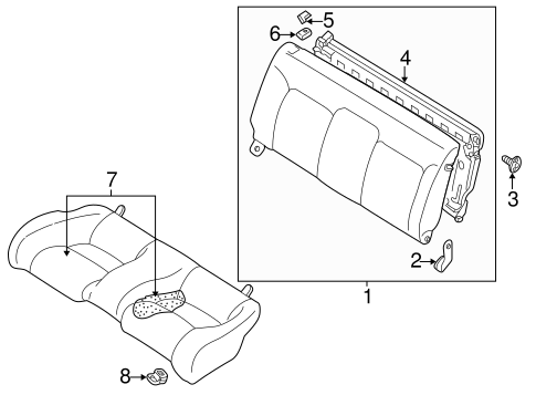Eclipse REAR SEAT COMPONENTS 2