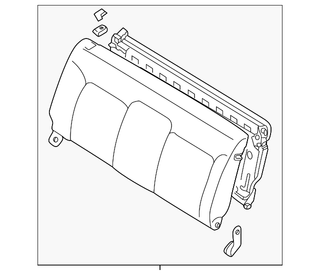 MR790536 Деталь SEAT BACK ASSY