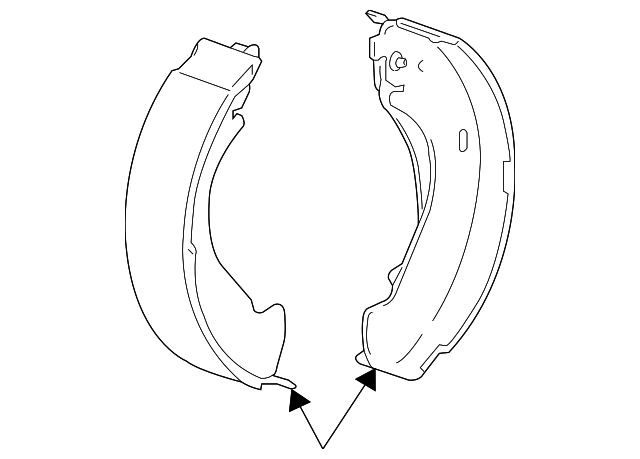 25976968 BRAKE SHOES, RIGHT