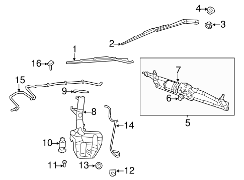 Routan WIPER & WASHER COMPONENTS