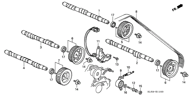 NSX CAMSHAFT - TIMING BELT