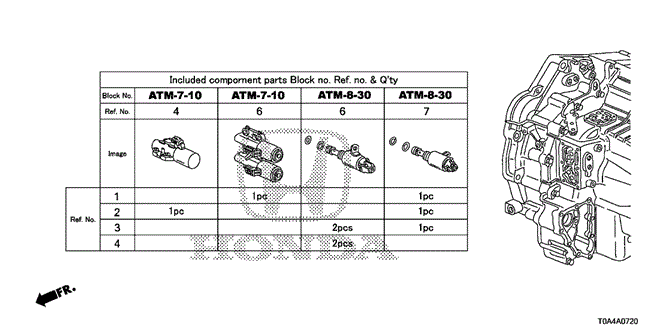 CR-V AT SOLENOID VALVE SET (5AT)