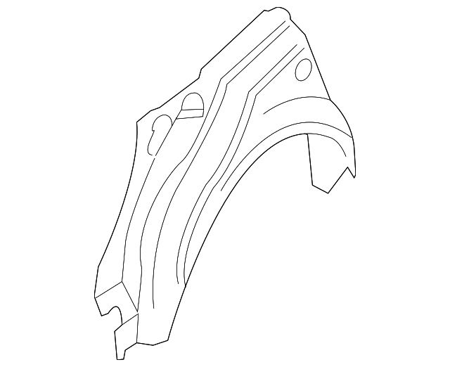 8E0-809-411-B Деталь OUTER WHEELHOUSE, LEFT