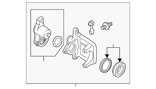 4H6-615-404-B Деталь CALIPER, RIGHT