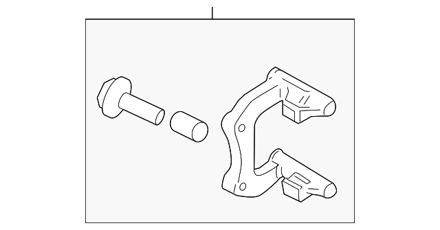 4H6-615-425 Деталь CALIPER MOUNT, LEFT