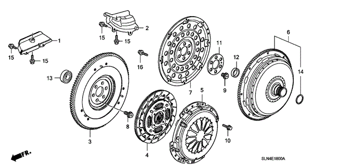 ENGINE/CLUTCH - TORQUE CONVERTER for 2008 Honda FIT #1