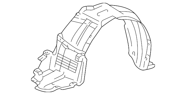 53876-30110 FENDER LINER, LEFT