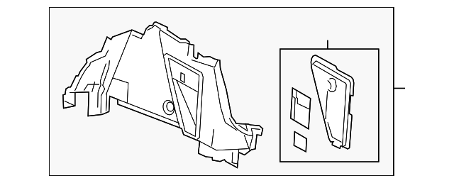 23214024 Деталь TRUNK SIDE TRIM, LEFT