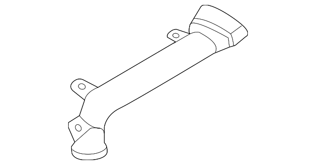 FL3Z-19E630-A Деталь DEFROSTER DUCT, LEFT