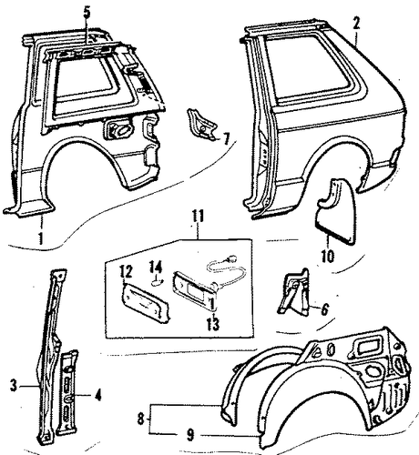 Starlet QUARTER PANEL & COMPONENTS