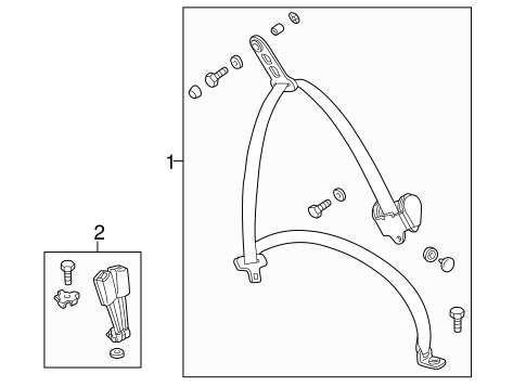 E320 REAR SEAT BELTS