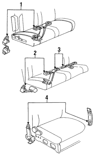 Aerostar REAR SEAT BELTS