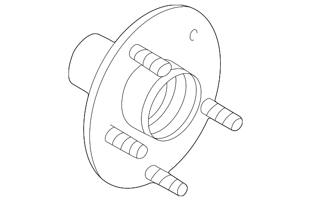 6L1Z-1109-F HUB ASSY, RIGHT