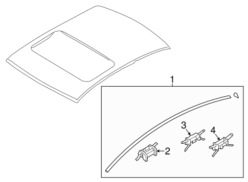 Sonata EXTERIOR TRIM - ROOF