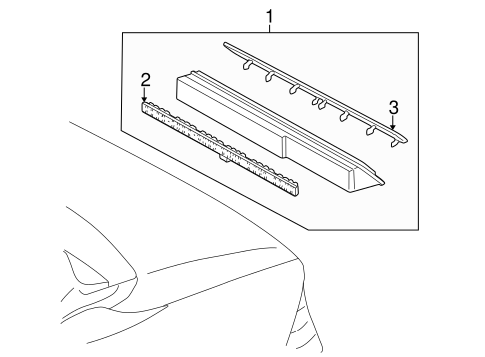 SLK320 HIGH MOUNT LAMPS