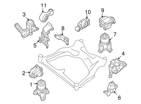 Altima ENGINE & TRANS MOUNTING