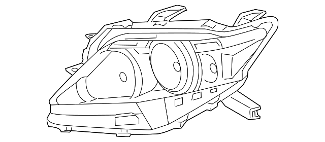 81145-0E061 Деталь LENS & HOUSING, RIGHT