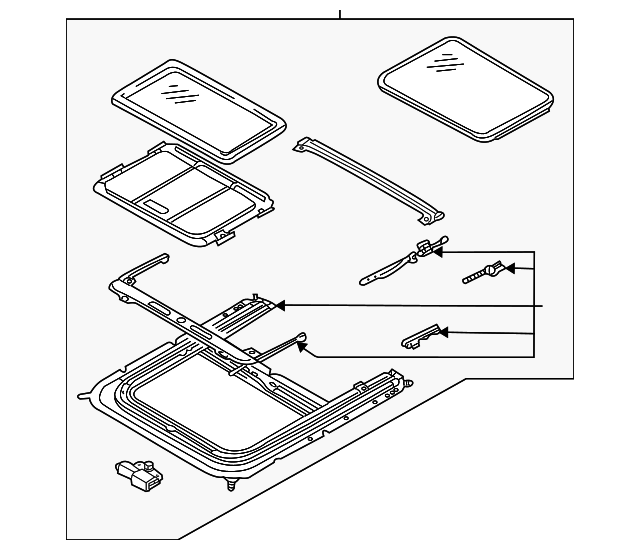 91205-8J021 Деталь SUNROOF ASSY