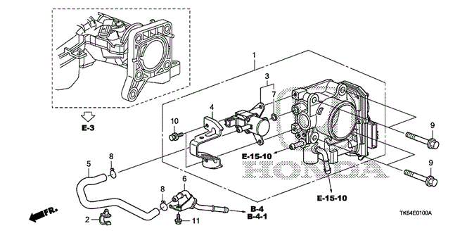 ENGINE/THROTTLE BODY for 2009 Honda FIT #1