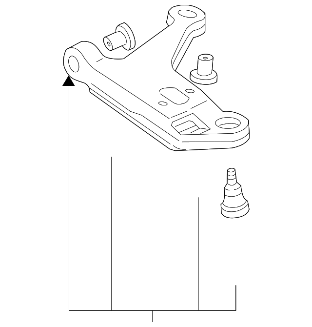 52367658 Деталь LOWER CNTRL ARM, LEFT