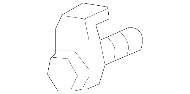 10229835 Деталь LOWER CNTRL ARM FRONT BOLT, RIGHT