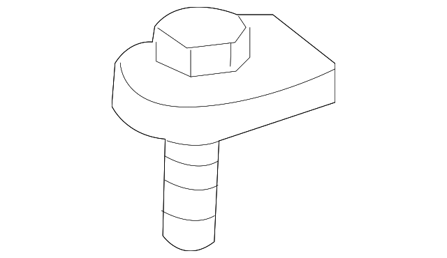 10164163 Деталь LOWER CNTRL ARM REAR BOLT, LEFT