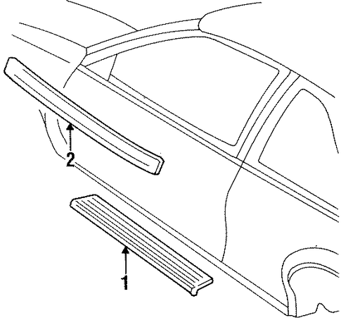 Beretta INTERIOR TRIM - ROCKER PANEL