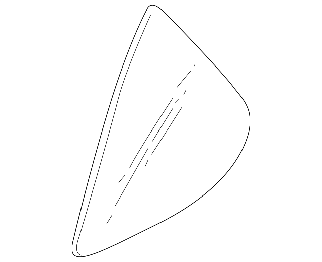 82262-9E000 Деталь FIXED GLASS, RIGHT