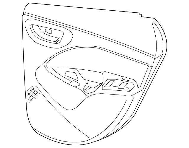5MY551XCAC Деталь DOOR TRIM PANEL, LEFT