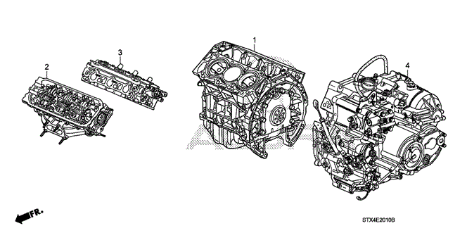 MDX ENGINE ASSY. - TRANSMISSION ASSY.