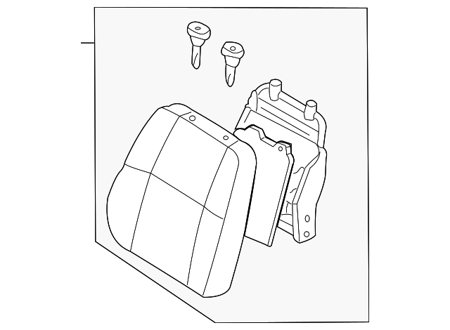 87600-0W120 Деталь SEAT BACK ASSY