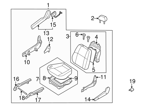 Pathfinder FRONT SEAT COMPONENTS 6