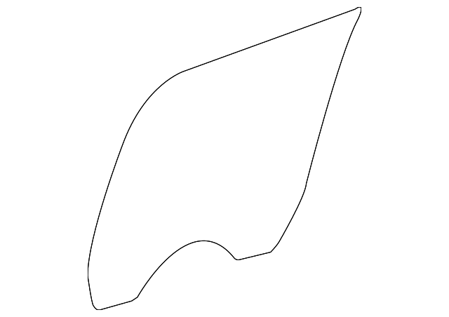 15140722 DOOR GLASS, RIGHT