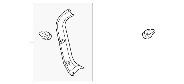 64792-0T010-A0 Деталь SIDE MOLDING, LEFT