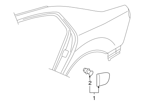 Phaeton EXTERIOR TRIM - QUARTER PANEL