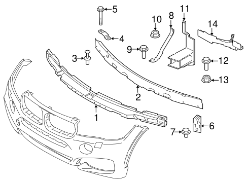 X6 BUMPER & COMPONENTS - FRONT 4