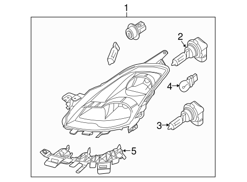 Altima HEADLAMP COMPONENTS 3